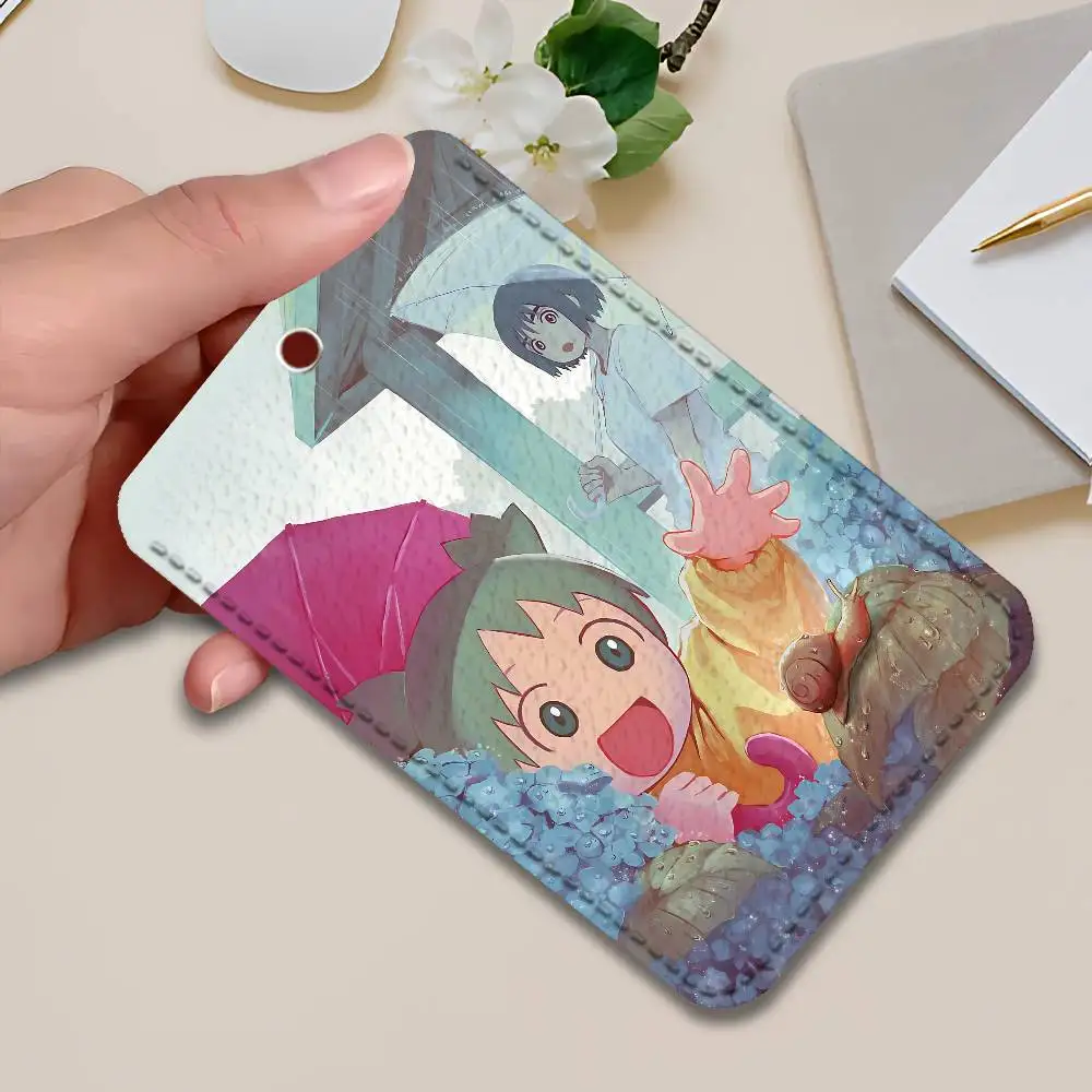 Cute Y-Yotsuba K-Koiwai Holder Keychain For  Work Card Bank Business Holder Student Card Protective Case Bus Card