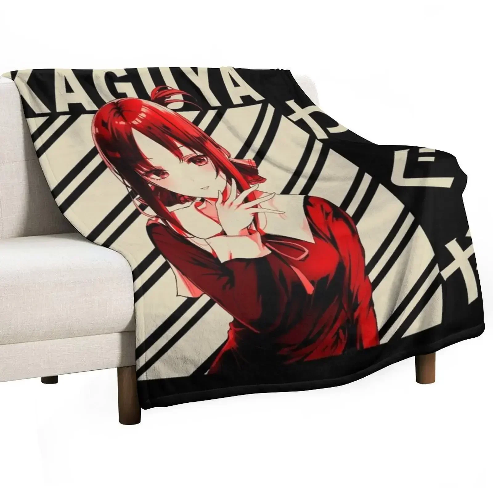 kaguya shinomiya - Vintage Art Throw Blanket Multi-Purpose halloween wednesday Blankets