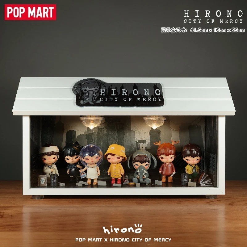

Genuine POP MART HIRONO City of Mercy Series Blind Box Unbox and Unpack Original Box and Card Anime Figure Ornament Collection