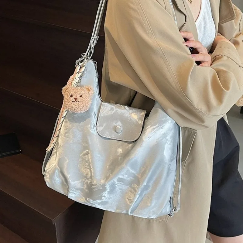 

Ladies Handbag Retro Maillard Style Crossbody Bag Underarm Purse For Travel Companion Elegant