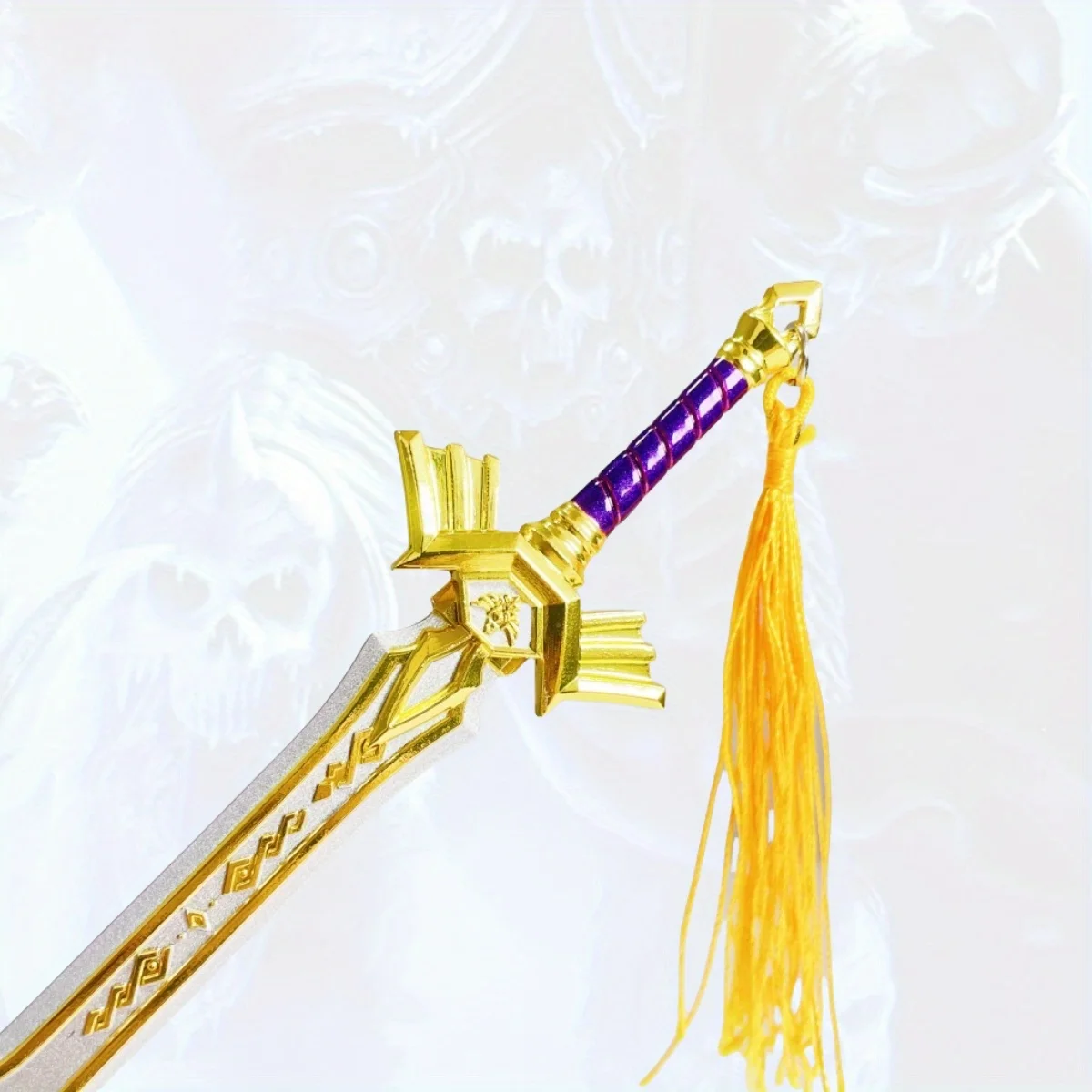 8.6 inch Gouden Zwaard Metalen Katana Zwaard Japanse Katana Sabel Originele Samurai Sabel Ninja Mes Cosplay Accessoires Prop Speelgoed