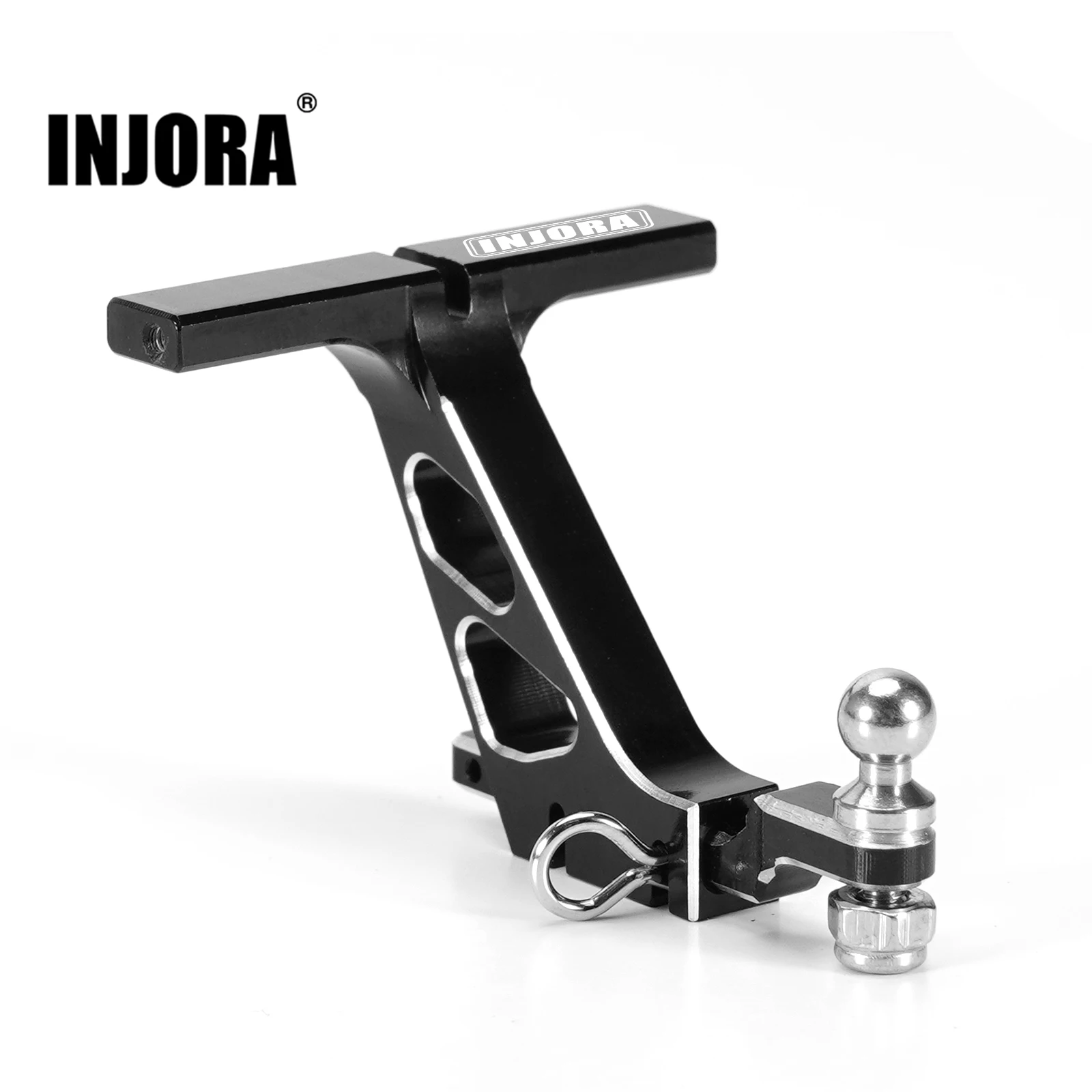 INJORA CNC Aluminum Drop Hitch Receiver for 1/24 RC Crawler SCX24 Upgrade