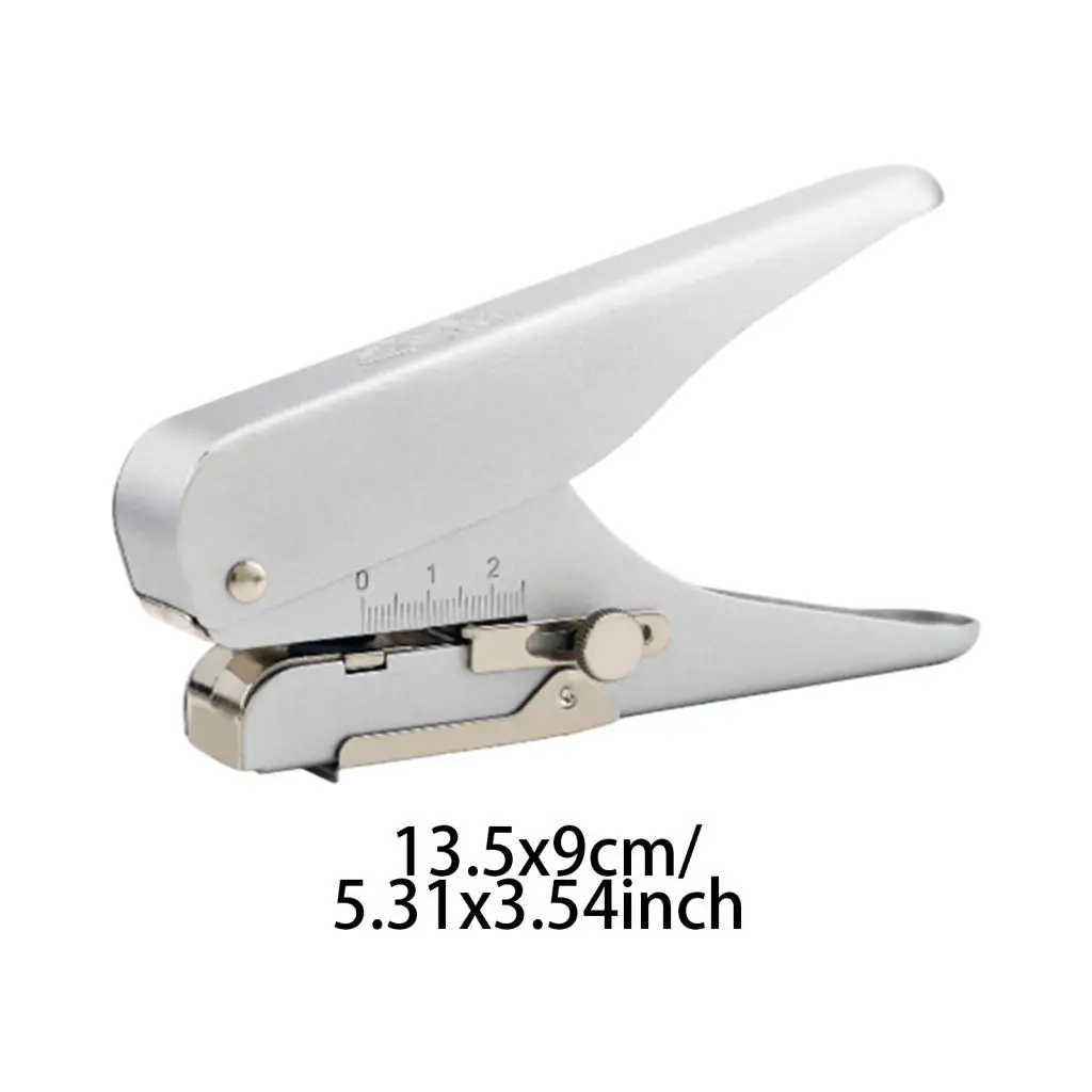 Single Round Plier Portable Hand er Circle Punch Punching Tool Photos Badge Tag