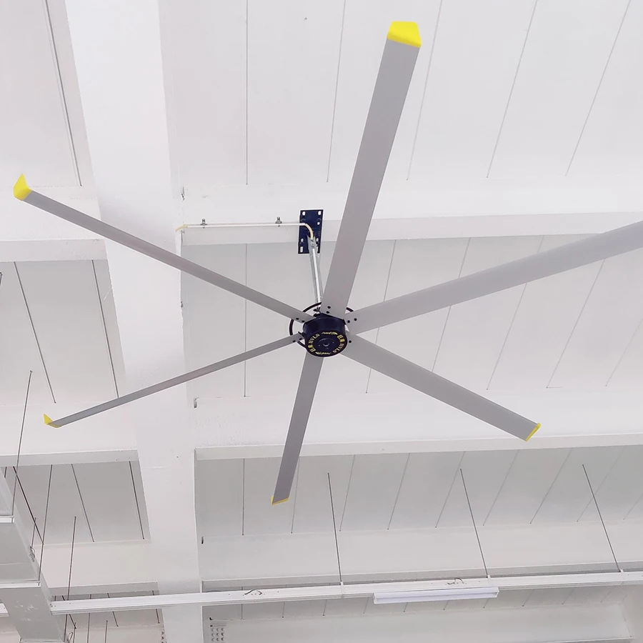 

6 Blades 13ft Low Noise Air Cooling Large Industrial Extractor Fans HVLS Fan