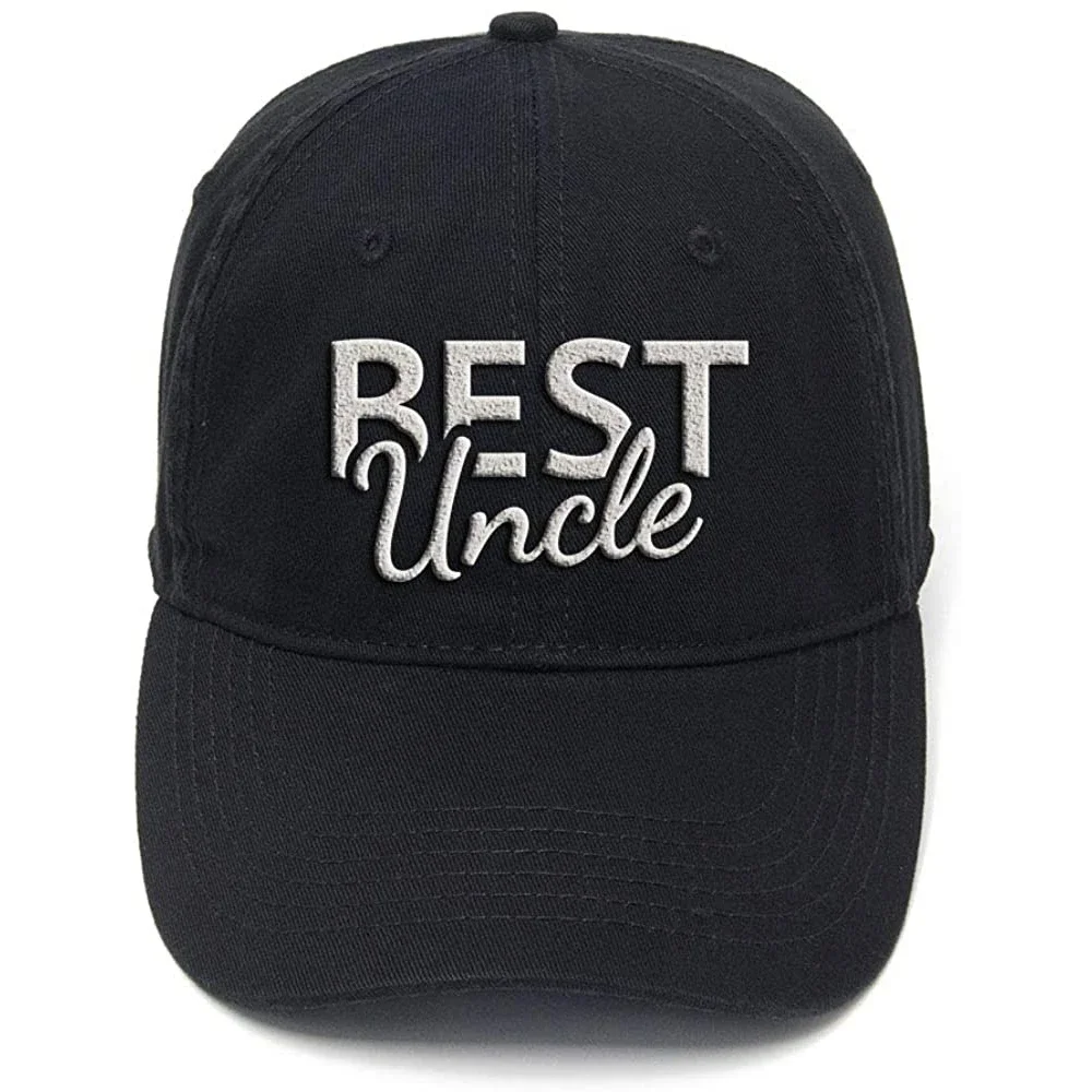 

Lyprerazy Best Uncle Gift Washed Cotton Adjustable Men Women Unisex Hip Hop Cool Flock Printing Baseball Cap