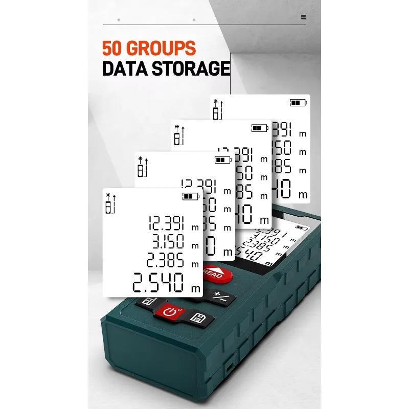 

TULX Mini 60m Handheld Laser Digital Rangefinder Multifunction Laser Rangefinder Short Range Finder