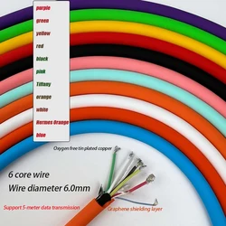 Customized DIY Liquid Silicone Data Cable 0.5/1/2/3/4/5/13m 6-Core 6A/120W Fast Charging Type-C USB Phone Repair Cable