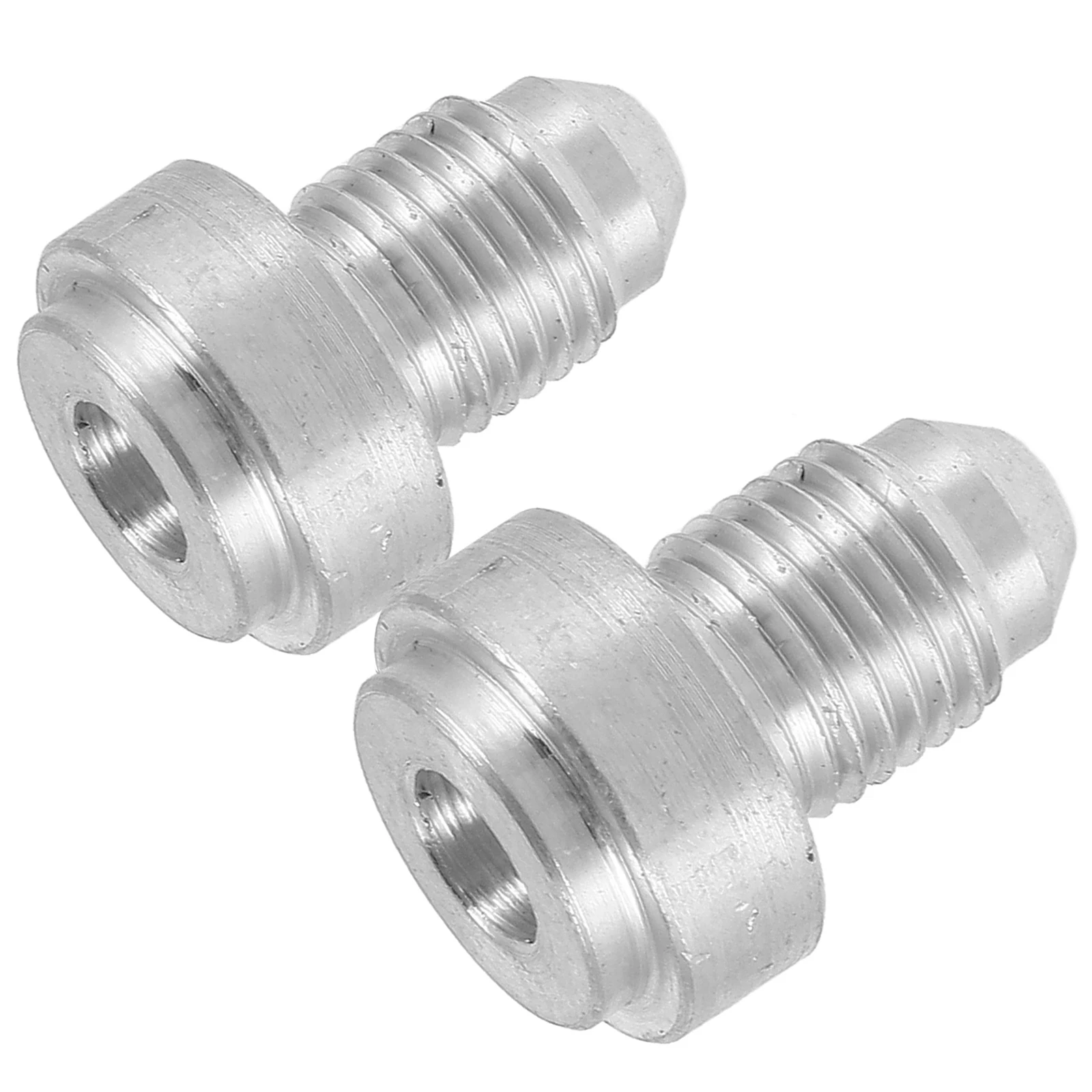 

2Pcs Fuel Tank Oil Aluminum Male Weld Fittings Durable Hose Adapter Automotive Part Engine Component