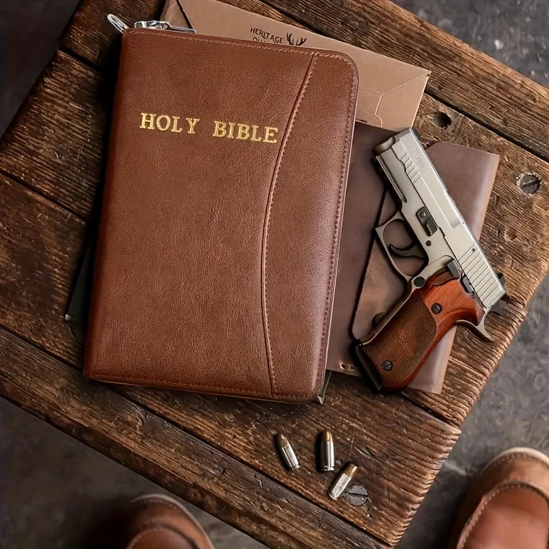 ของขวัญสําหรับพ่อของชายปกปิดกระเป๋าถือปืน,หนังนุ่มปืนพก,ซิปล็อค, ปืนพกสําหรับจัดเก็บหรือ Trans