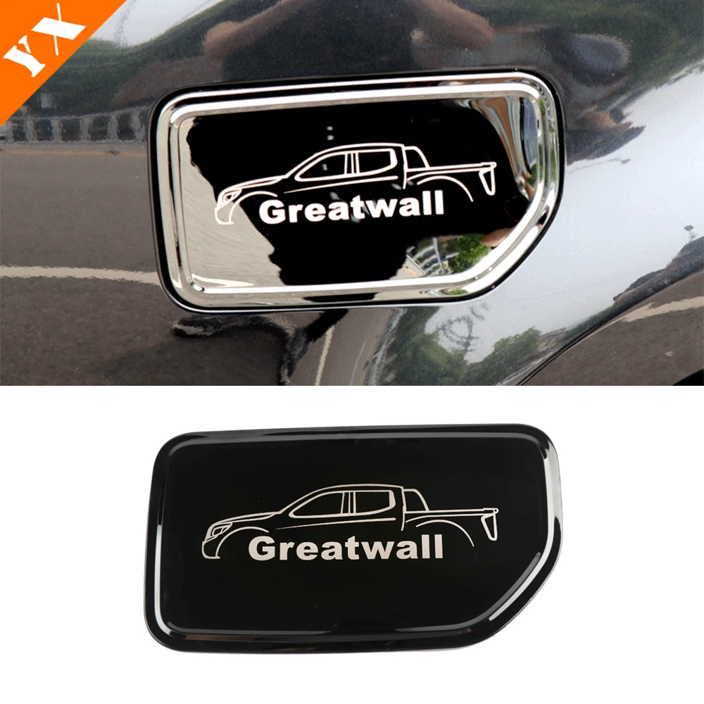 

Stainless Black For GWM Great Wall Wingle 7 Fengjun 7 2020-2022 Car Gas Fuel Tank Cap Decor Protector Garnish Sticker Cover