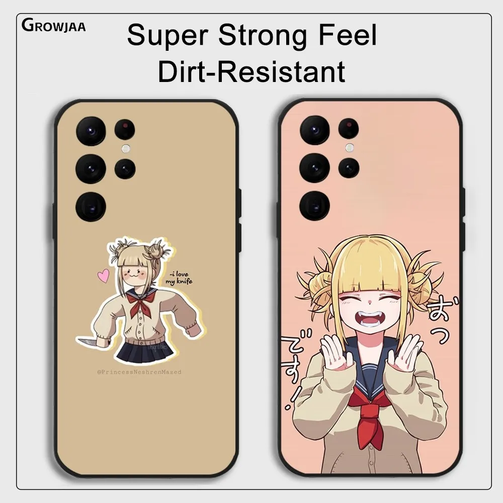 Anime Cute H-Himiko T-Togas Phone Case for Samsung Galaxy S24 Ultra S22 S23 Ultra S21 S20 5G Protective Silicone TPU Funda