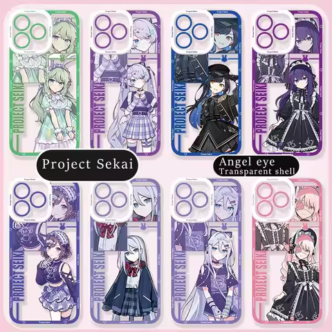 Anime Game Project Sekai Phone Case For Samsung Galaxy S24 S23 S22 Ultra S21 S20 FE Note 20 10 Plus A15 A25 A35 A55 Back Capa