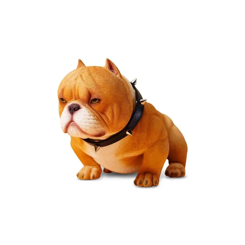 JXK 1/6 Scale Mini Bully Resin Material Cute Milk Killer Dog Model Hobbies Simulation Pet Dog Toys Ornament Action Figures