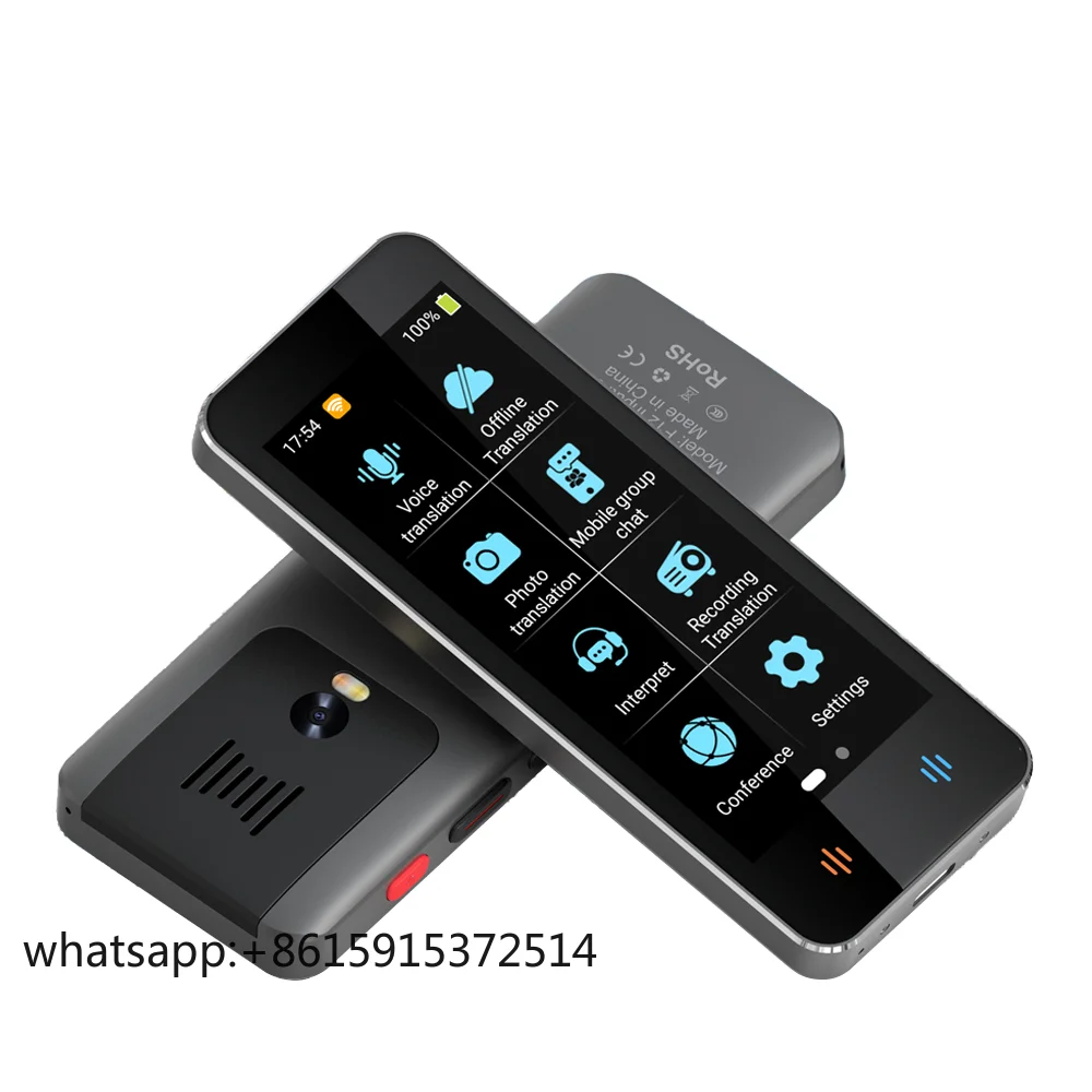 TLCRETE 도매 139개 언어 번역기 AI 음성 통역기 번역 장치 인도네시아어 중국어 즉시 번역