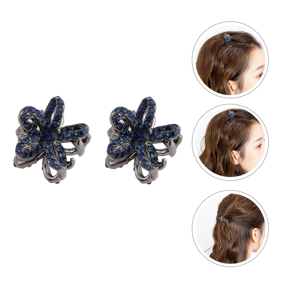 

2 Pcs DIY Hair Tie Barrette Claw Clip Accessories for Girls Ties Claws Clamps Styling Clips Non-slip