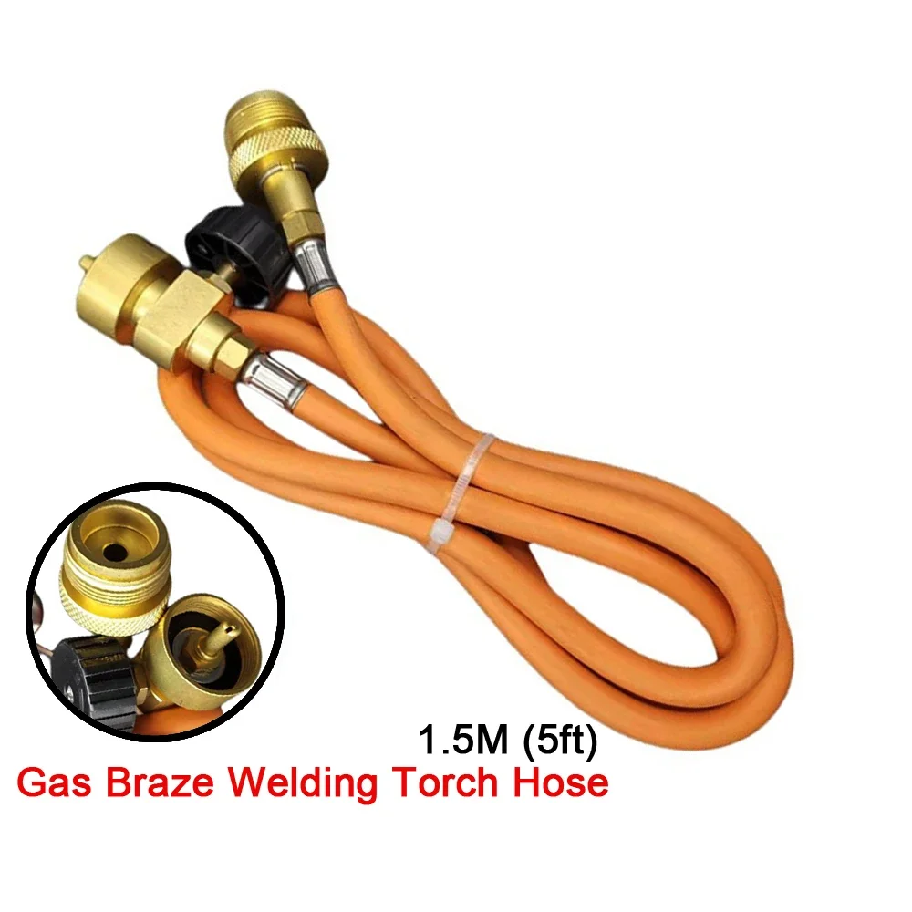 5 Foot Welding Hose Extension Kit With Hook For CGA600 Cylinders Used In HVAC Plumbing Brazing And Torch Setups