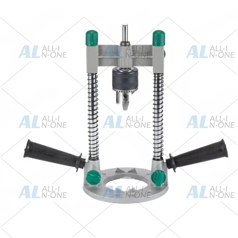 Drill Stand: Hand Drill To Bench Drill Conversion - Multi-Functional Adjustable Vertical Positioning Drilling Aid Tool