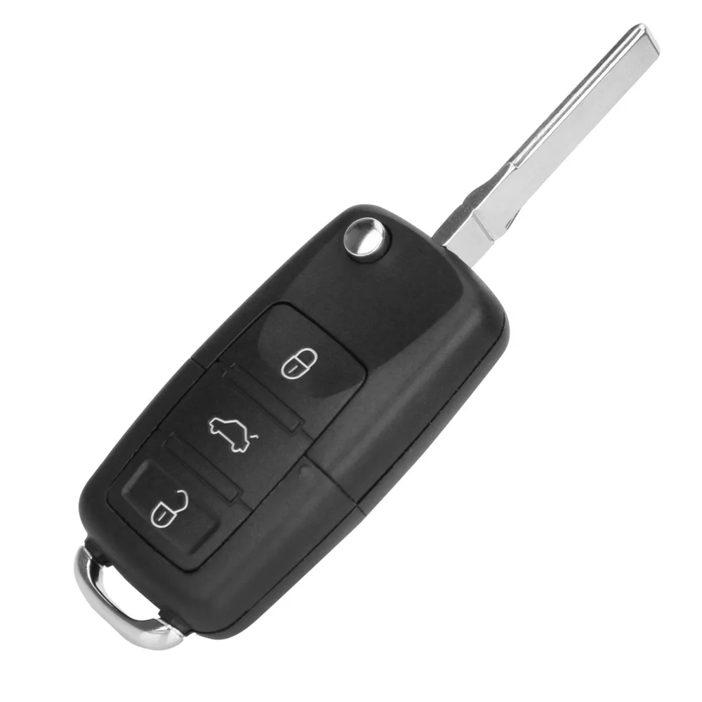 

2-кнопочный пульт дистанционного управления для VW Golf Jetta Touran Tiguan Jetta B5, чехол для ключа автомобиля, сменный чехол для автомобильного ключа, складной чехол