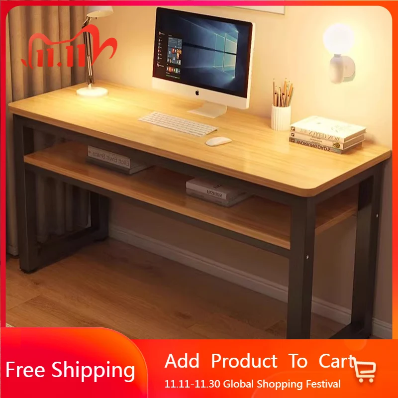 

Bedroom Gaming Computer Desks Students Study Shelves Table Standing Office Console Mesas De Computador Chinese Style Furniture