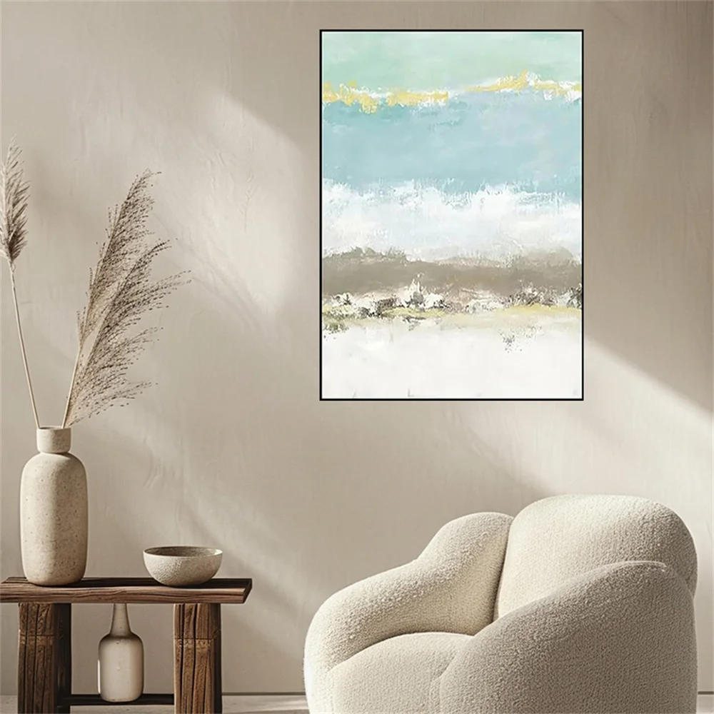 Nordic Hanging Picture Decor Living Room Modern Black And White Line Canvas Oil Painting For Home Murals Abstract Poster Artwork