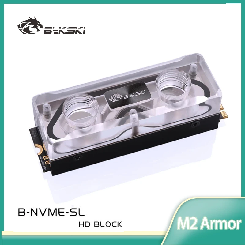 

Bykski B-NVME-SL Water Block for 2280 /22110 PCI-E /SATA M.2 M2 SSD /Solid State Drive Hard Disk Radiator Nvme Heatsink Cooling