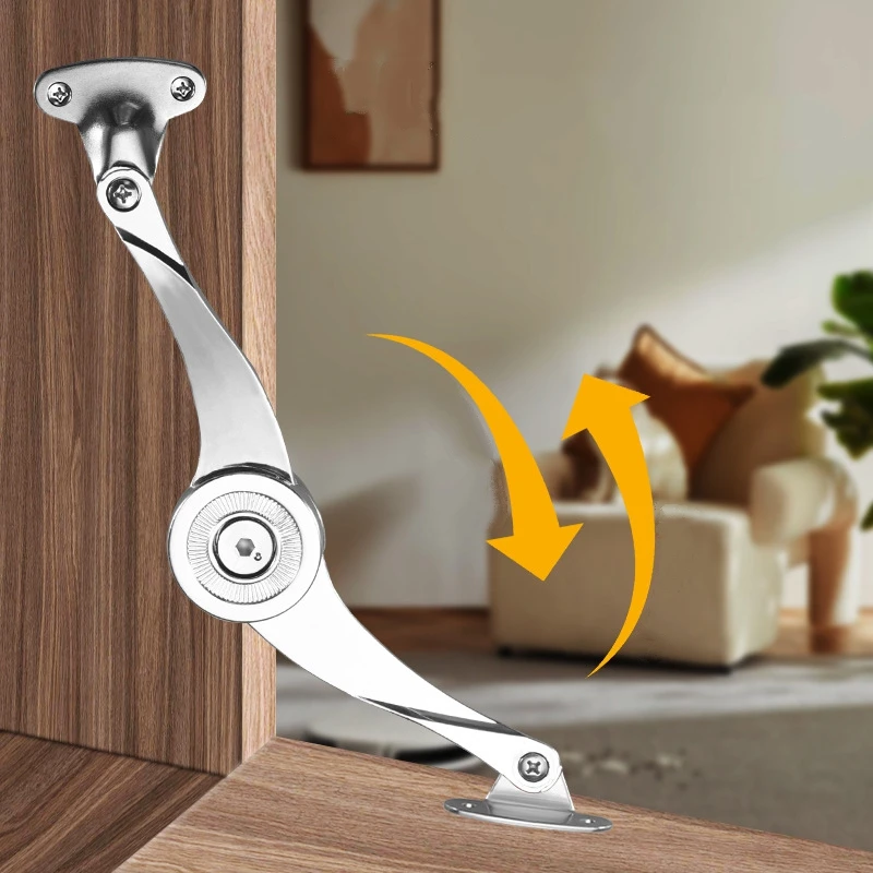 Randomly Stop Lid Support Hinge Kitchen/Room Cabinet Door Adjustable Polish Hinge Furniture Lift Up Flap Stay Support Hardware