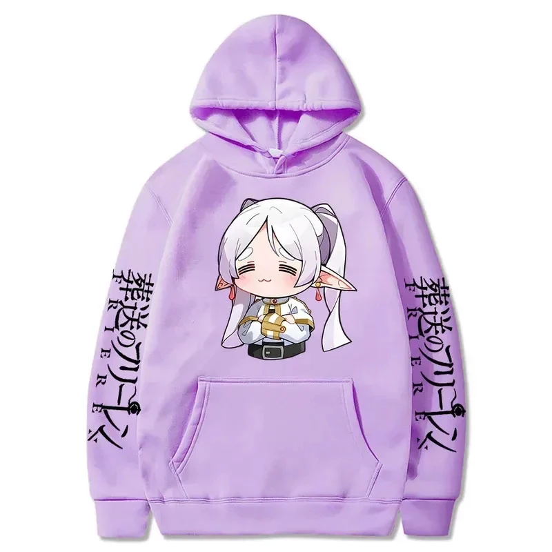 

★Halloween Cosplay Costume Anime Cartoon Cute Frieren Hoodies Beyond Journey's End Manga Print Hooded Swea 2026 New ♥Look Me ←_←