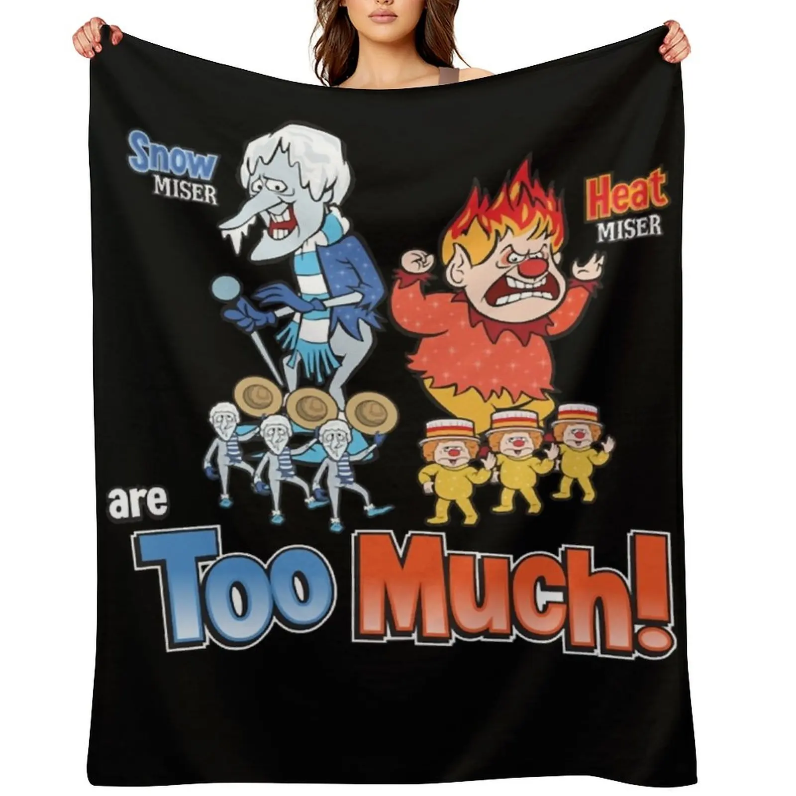 

Miser Brothers - Too Much! Classic Throw Blanket Baby Soft Plaid Vintage Warm Blankets