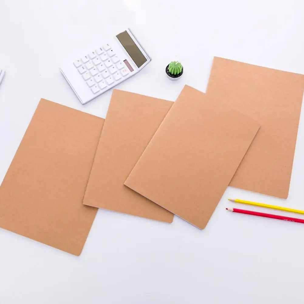 Cuaderno A4/a5/b5 con papel Beige, cuaderno de encuadernación de costura, cuaderno de papel Kraft Vintage, A4/a5/b5, cuaderno grueso a Prueba de tinta para estudiantes