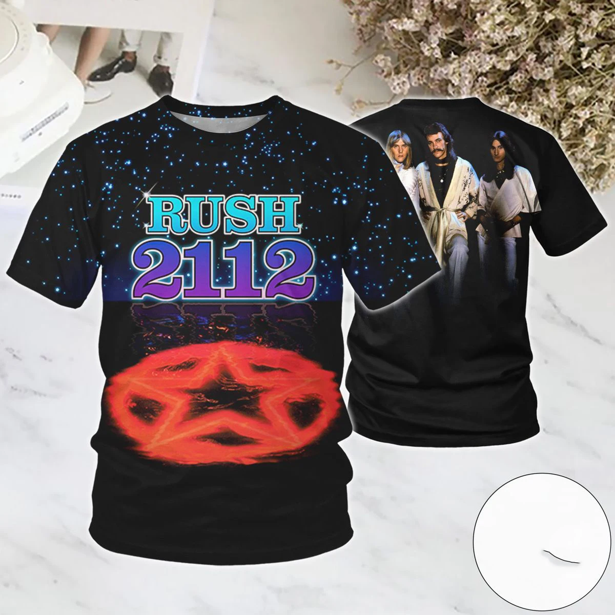 Beliebtes Rock Rush Album 3D-Druck T-Shirts Sommer Neu Herren Damen Hip-Hop Trend Kurzarm T-Shirt Street Casual Oversized Y2k Top – Detail 21