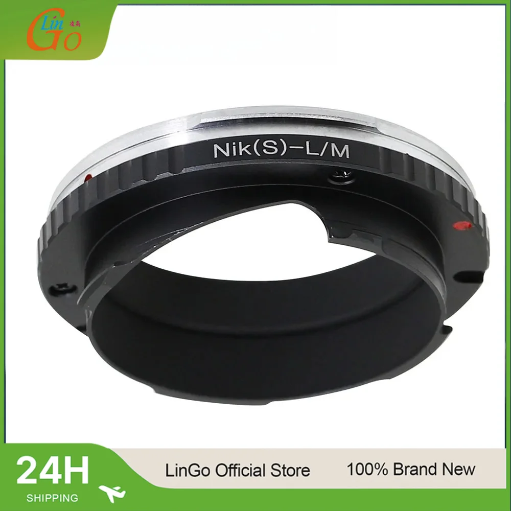 LinGo N/S-LM Adapter Ring For NIKON S Mount Lens To For Leica M L/M lm M9 M8 M7 M6 M5 M3 M2 M-P Camera For TECHART LM-EA7