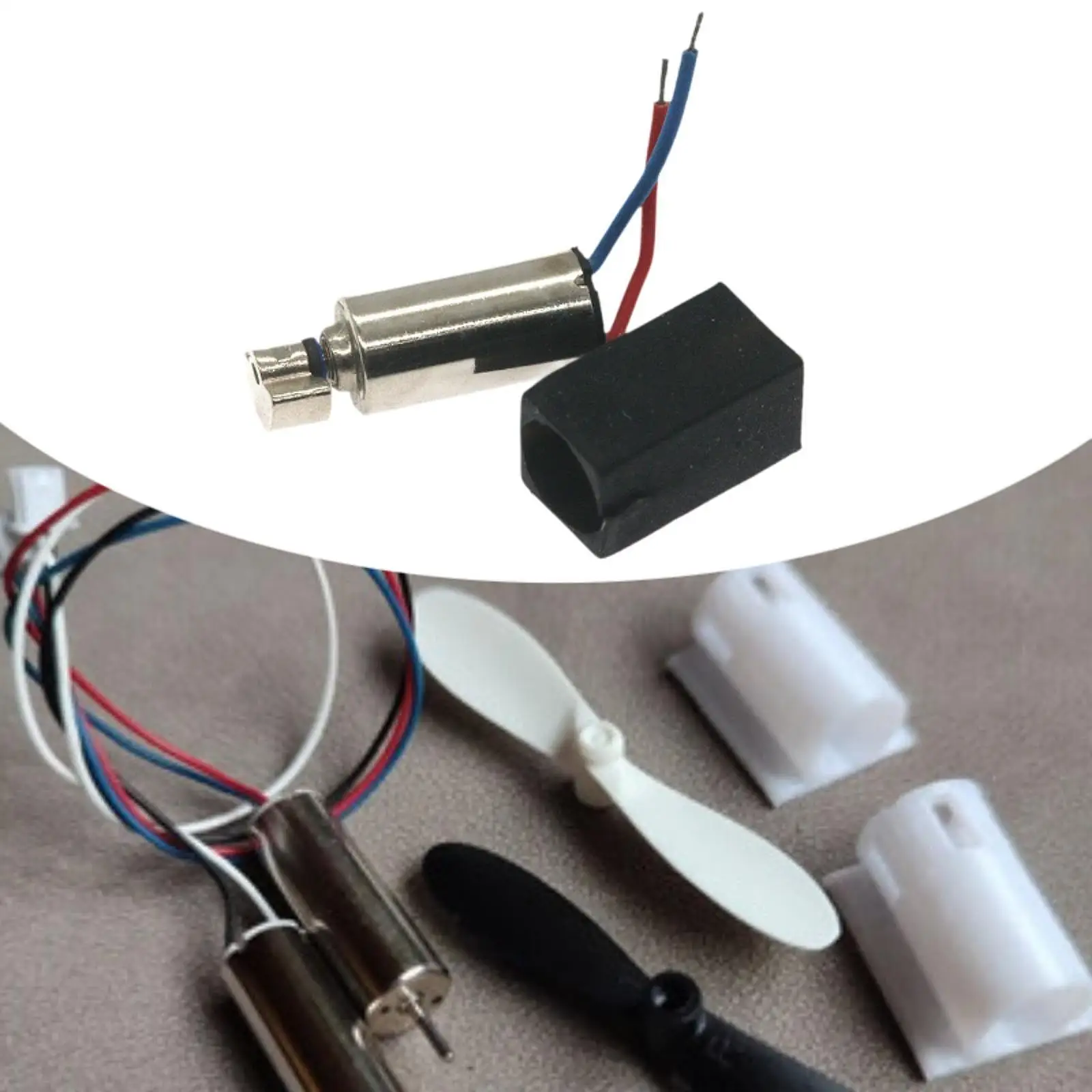 5 Stück 0408 Mikro-Vibrationsmotor, Mehrzweck-90 mA, 0,31 x 0,16 x 0,08 Zoll, Mini-Hohlbecher-Kernlosmotor für kleine Elektronikspielzeuge