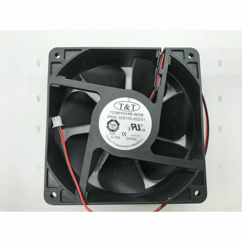

H 1 PCS For ABB Robot Fan 1238HH24B-WDB 3HAC 029105-002/01 24V 0.70A 12CM 2 pin