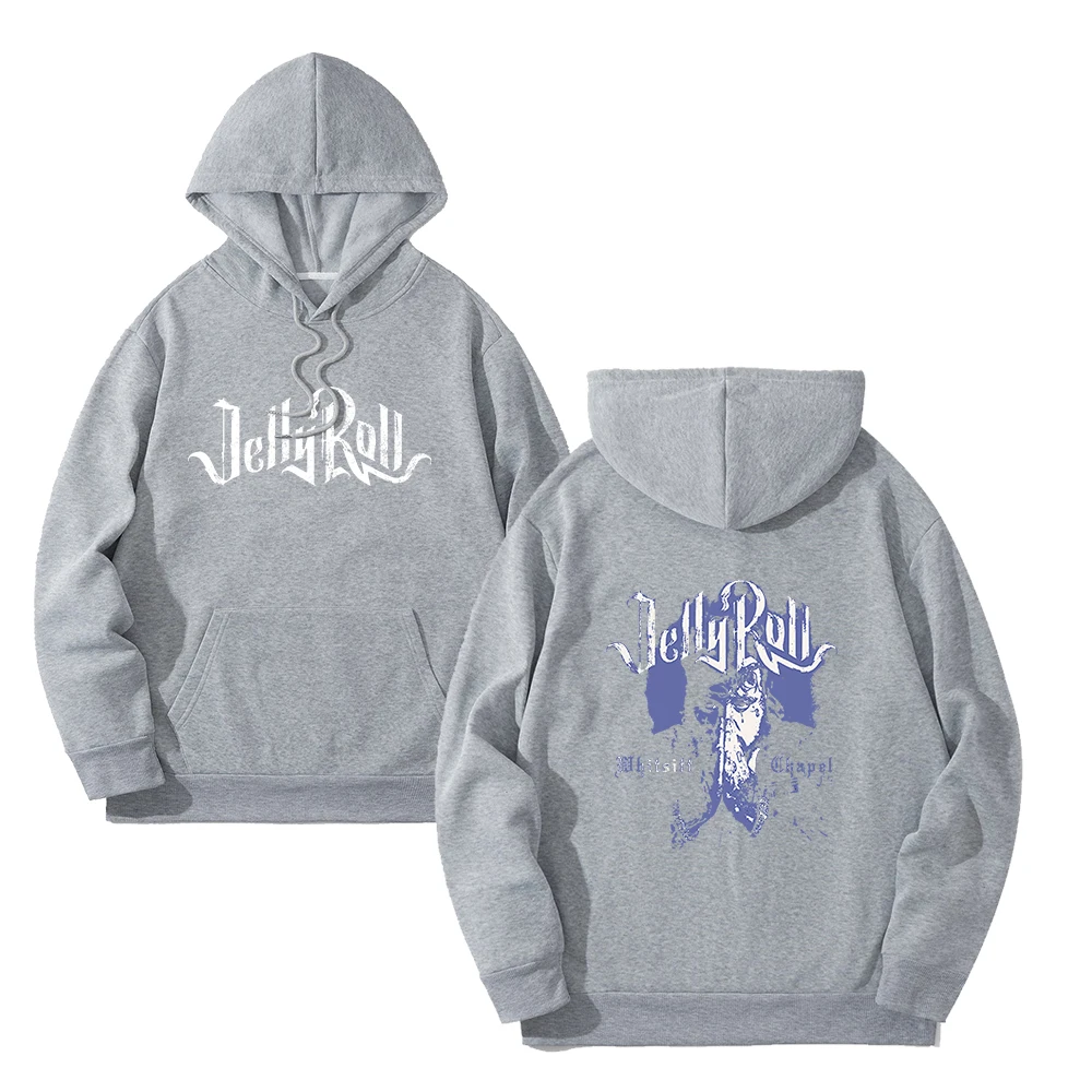 Jelly Roll Backroad Baptism Tour Hoodie 2023 New Hip Hop Long Sleeve Streetwear Universal Hooded Sweatshirt Fashion Clothing