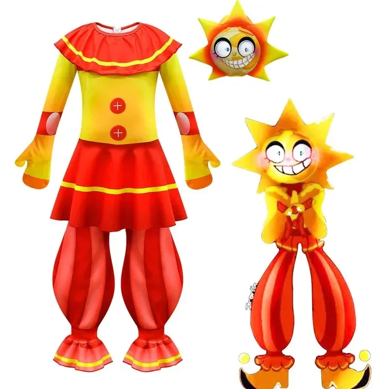 Traje Premium de Fiesta Five Nights at Freddy's FNAF, Disfraces de Cosplay, Elegantes Disfraces de Sundrop y Moondrop, Disfraz de Anime para Halloween F