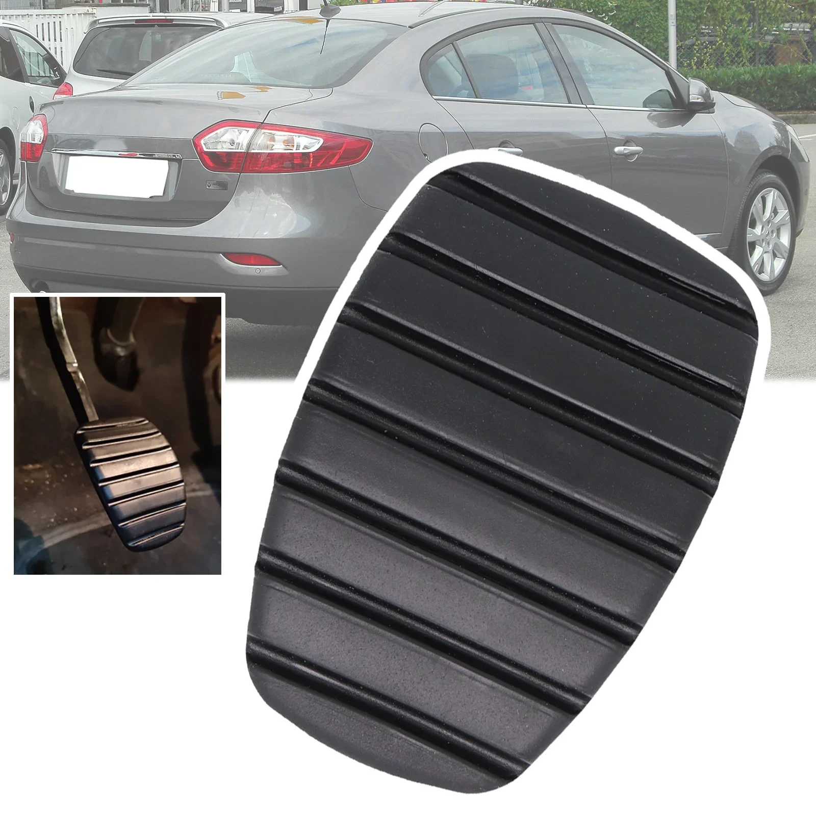 

Rubber Brake Clutch Foot Pedal Pad Covers For Renault Fluence 2010 2011 - 2017 2018 2019 Samsung SM3 Dongfeng Fengnuo E300 EV