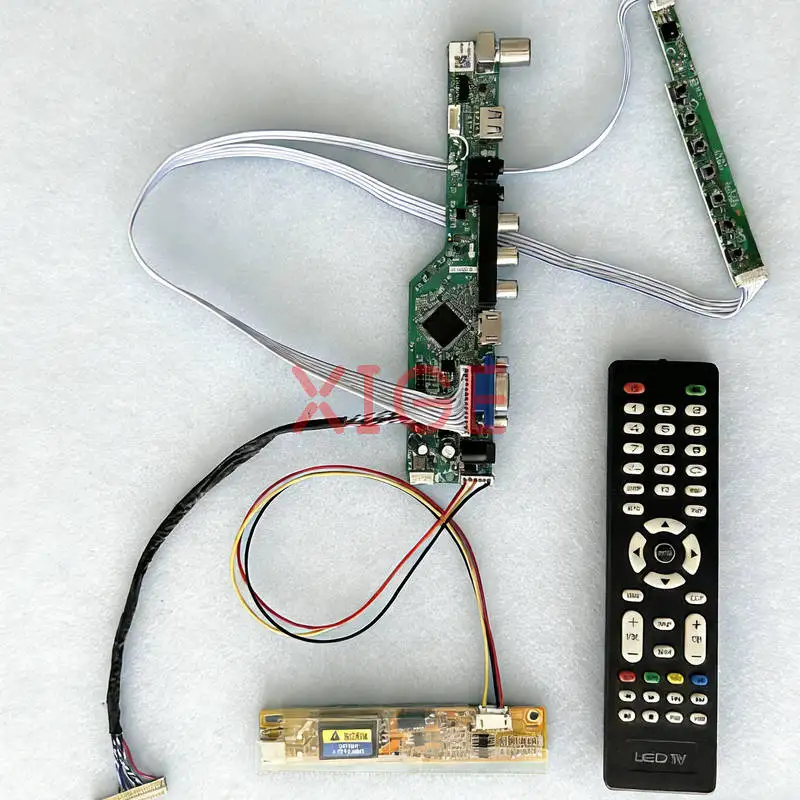 

Плата привода матричного контроллера подходит для B141EW03 B141EW02 B141EW01 B141EW04 1280x800 1CCFL HDMI + VGA + AV + USB 1280 * 800 LVDS-30Pin DIY Kit