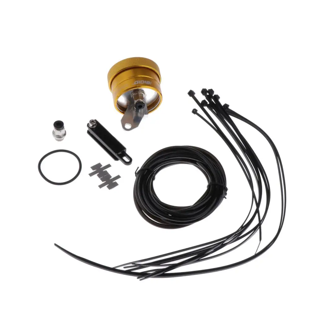 1 Set Automatic Motorbike Motorbike Chain Oiler Kit Universal Fitment Golden