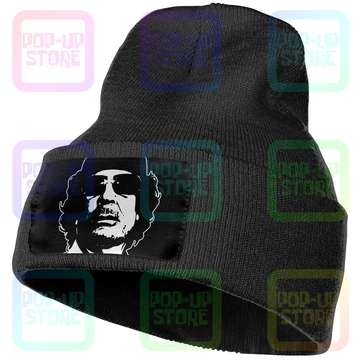 Muammar Al Gaddafi I Love Libya Knitted Beanie Hat Beanies Cap Vtg Fashion Best Seller