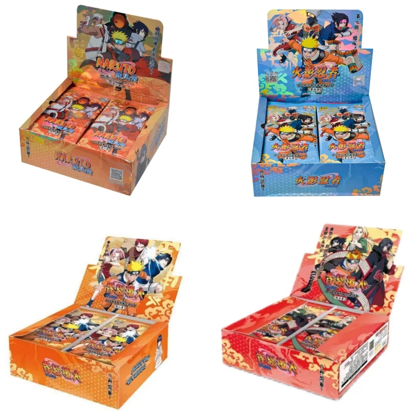 

KAYOU Original Box Naruto Cards Uzumaki Sasuke Ninja Game Collection Rare Cards Box Flash Card KaYou Naruto Box Collection Cards