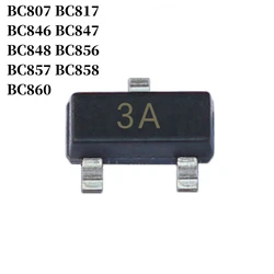 100~10000Pcs BC807 BC817 BC846 BC847 BC848 BC856 BC857 BC858 BC860 SMD Transistor SOT-23 PNP NPN Bipolar Amplifier Transistor