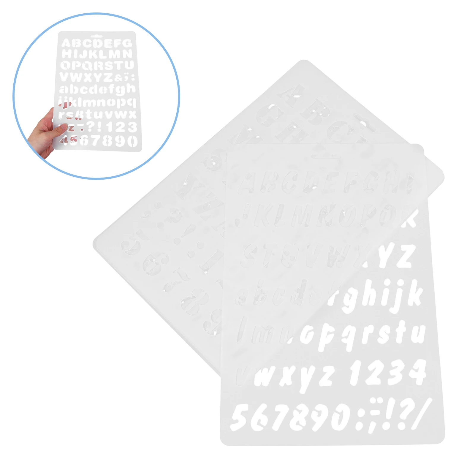6 قطعة استنسل تتبع الأبجدية حروف بلاستيكية قابلة لإعادة الاستخدام لطلاء الرش رسم الكتابة على الجدران لوازم مشاريع ذاتية الصنع طلاء جدران