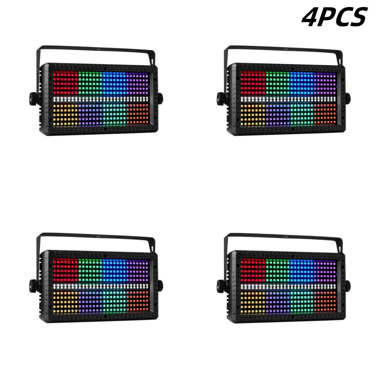 4pcs /lot 60W Mni LED Strobe RGBW 4in1 8 Partition White 8000K DMX Super Bright  Wash Dj Bar Strobe Stage Lighting Effects
