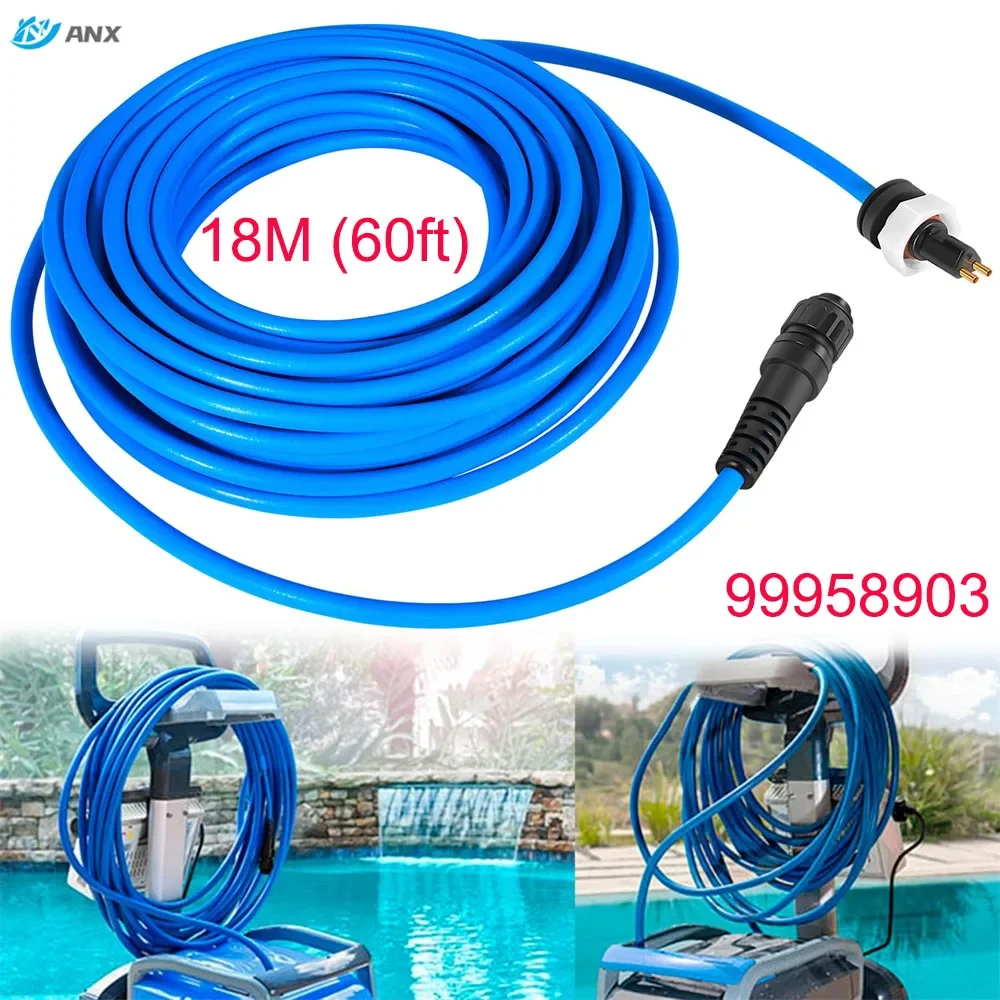 99958903-DIY Cable Cord, 2 Wire, for Dolphin Maytronics Pool Cleaner S200, Active 20, Triton PS, Discovery, Quantum - 18M (60ft)