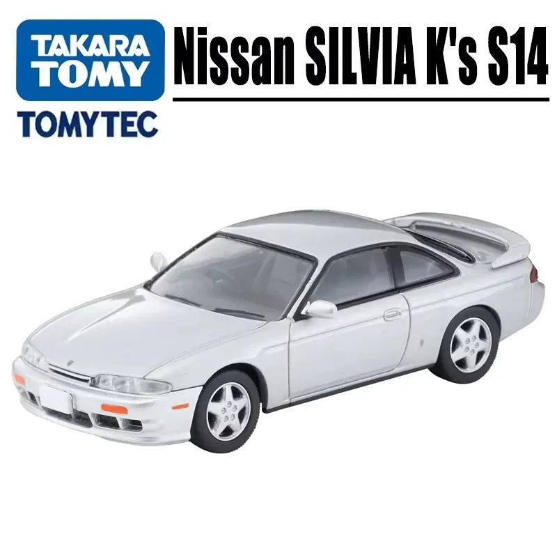 

TAKARA TOMY Tomica 1/64 TLV-N333b Nissan SILVIA K's S14 Silvery Alloy Motor Diecast Metal Gift