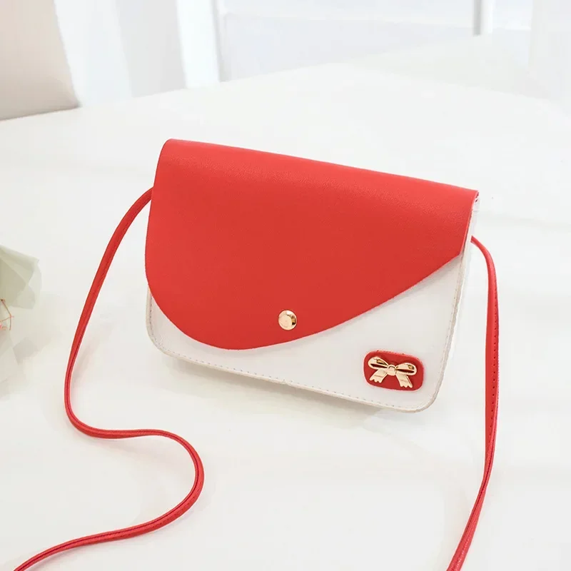 Mini Women\'s Crossbody Bag Retro Solid Color Shoulder Bag PU Leather High Quality Button Mobile Bag Fashion Casual Lady Handbag