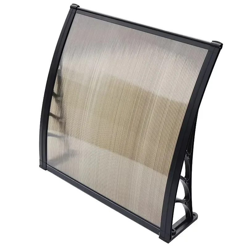 Polycarbonate board awning for European aluminum canopy door