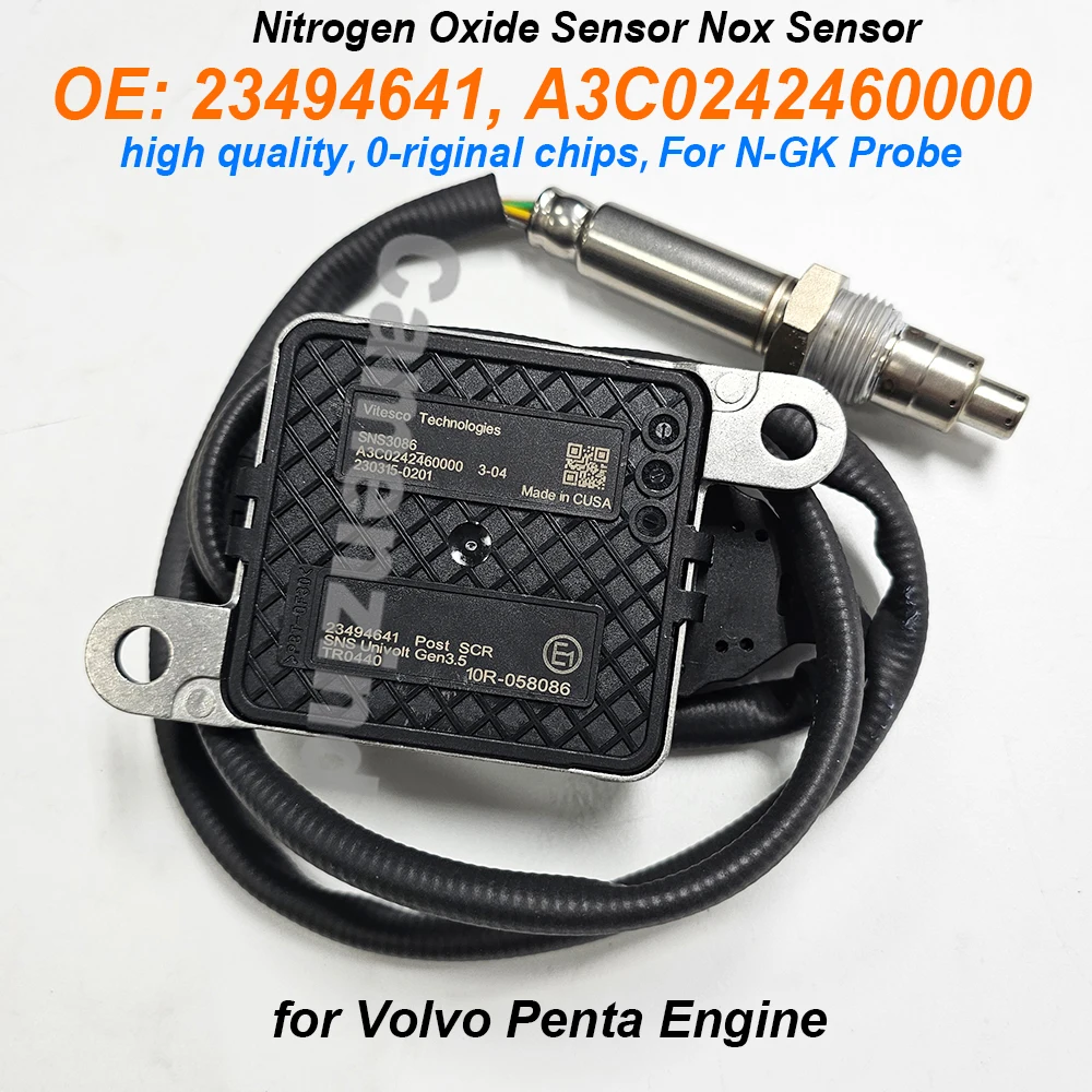 

Датчик оксида азота Nox Sensor 23494641 A3C0242460000 SNS3086 НОВЫЙ для двигателя Volvo Penta высокого качества