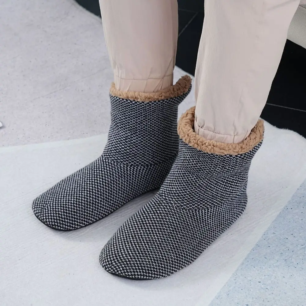 

Fashion Thick Thermal Socks Anti Slip Stripe Fleece Floor Socks Hosiery Fluffy Sleeping Slipper Socks Home