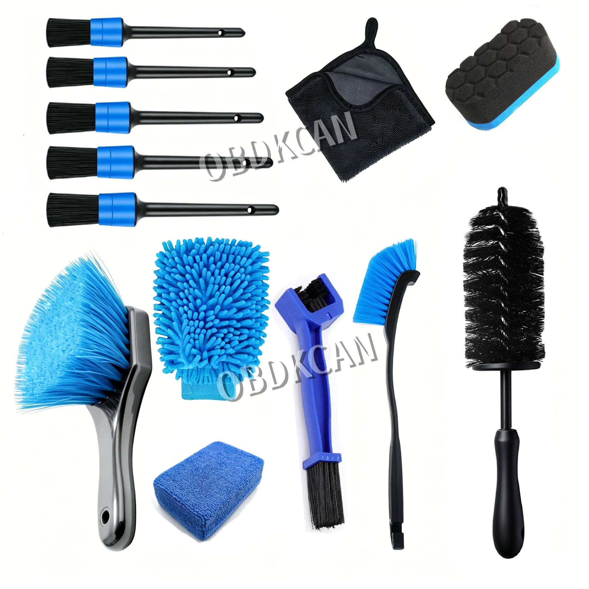 Motorcycle Washing kit Car Detailing Cleaning Brush Set For Car Air Vents Rim Dirt Dust Clean Tools Towel brush Accessorie Tools